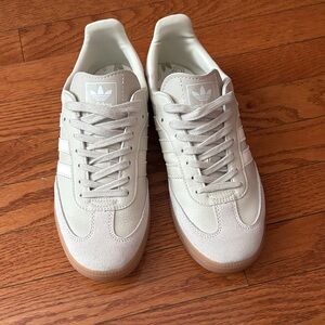 Adidas womens Cream and Tan Sneakers
